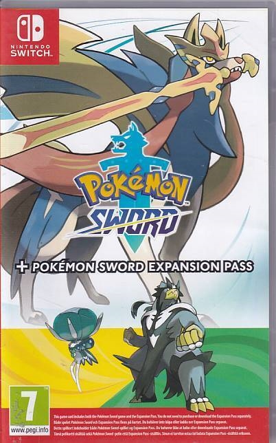 Pokemon Sword plus Pokemon Sword Expansion Pass - Nintendo Switch (A Grade) (Genbrug)